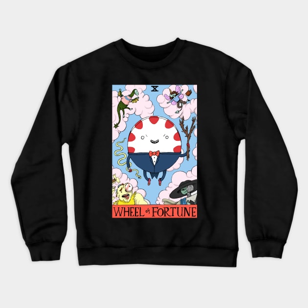 Peppermint Butler as the Wheel of Fortune Crewneck Sweatshirt by sadnettles